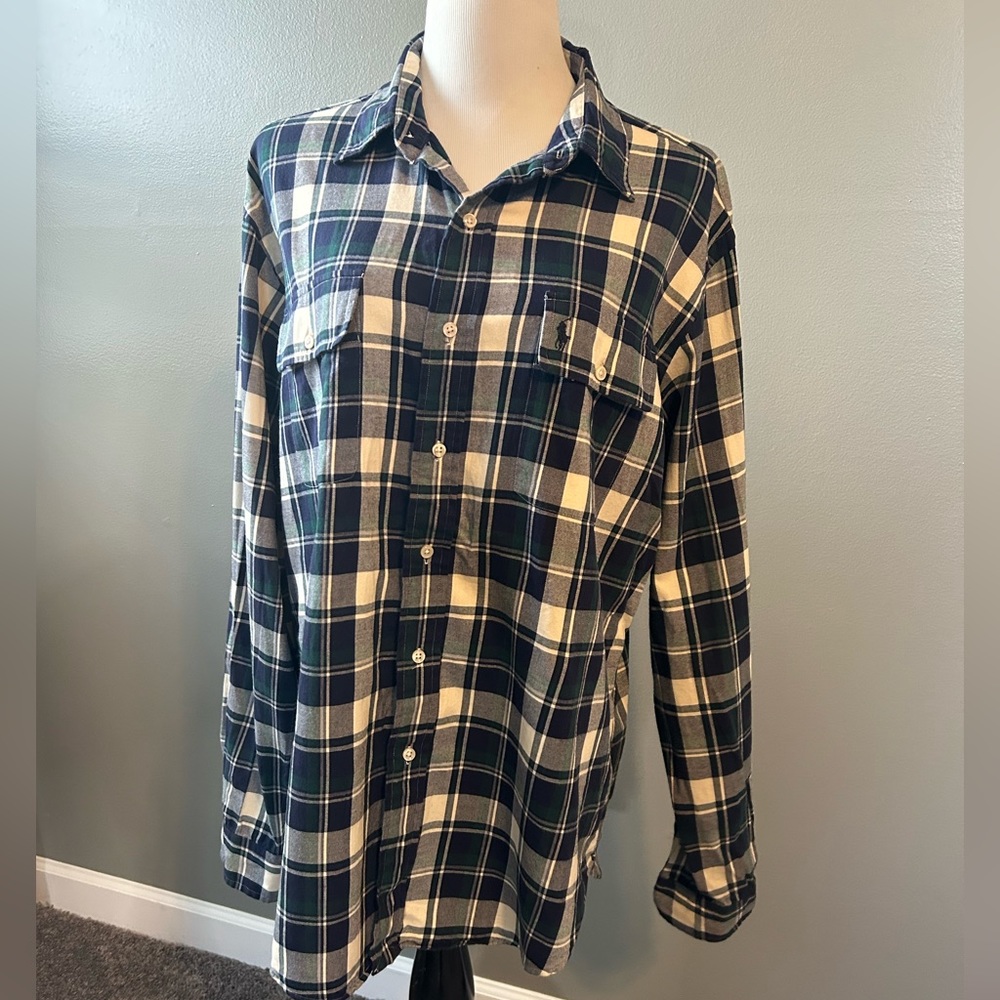 Polo Ralph Lauren, men’s flannel extra large‎ button down shirt